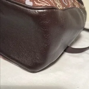 Brighton | Bags | Brighton Burgundy And Brown Heart Pattern  display picture 2